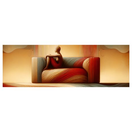 OBRAZ KLIDNÁ SILUETA V PROSTORU - ABSTRAKTNÍ OBRAZY - OBRAZY