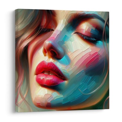 OBRAZ ABSTRAKTNÍ ŽENSKÝ PORTRÉT - OBRAZY ŽENY - OBRAZY