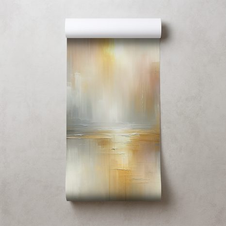 TAPETE ABSTRAKTE GOLDENE UND GRAUE TÖNE - MARMOR-TAPETEN - TAPETEN