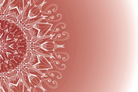 TAPÉTA FEHÉR MANDALA BORDÓ HÁTTÉREN - FENG SHUI TAPÉTÁK - TAPÉTÁK