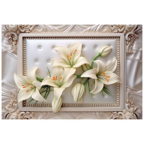 SAMOLEPÍCÍ TAPETA LUXUSNÍ LILIE - SAMOLEPÍCÍ TAPETY - TAPETY