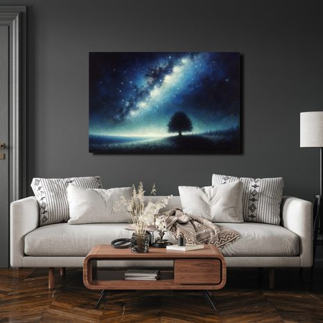 OBRAZ STROM ŽIVOTA POD HVĚZDAMI - OBRAZY STROMY ŽIVOTA - OBRAZY