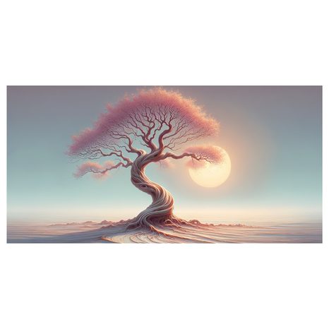 OBRAZ STROM ŽIVOTA V RŮŽOVÉM SVĚTLE - OBRAZY STROMY ŽIVOTA - OBRAZY
