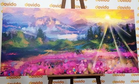 TABLOU PICTURĂ ÎN ULEI PEISAJUL MULTICOLOR - TABLOU NATURĂ ȘI PEISAJE NATURALE - TABLOURI