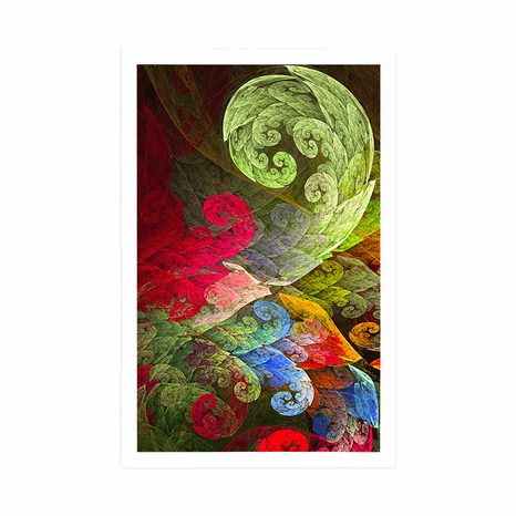 PLAGÁT MAGICKÉ ABSTRAKTNÉ PASTELOVÉ LISTY - ABSTRAKTNÉ A VZOROVANÉ - PLAGÁTY