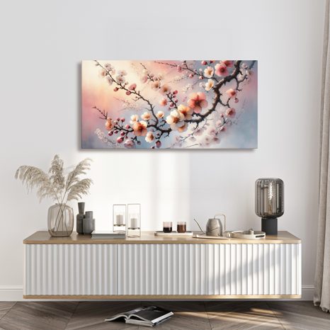 OBRAZ ROZKVETLÁ SAKURA - OBRAZY KVĚTŮ - OBRAZY