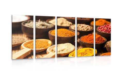 5 PART PICTURE SPICES AND HERBS