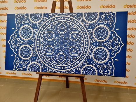 OBRAZ JEMNÁ ETNICKÁ MANDALA - OBRAZY FENG SHUI - OBRAZY