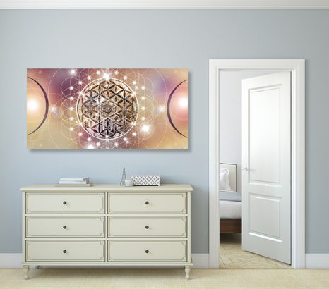 WANDBILD BEZAUBERNDES MANDALA - BILDER MIT FENG SHUI-MOTIVEN - BILDER
