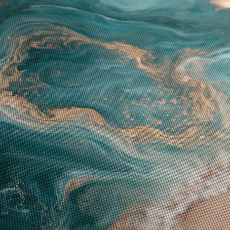 CANVASTAVLA ABSTRAKT OCEAN I SANDTONER - TAVLOR MED HAV OCH STRAND - TAVLOR