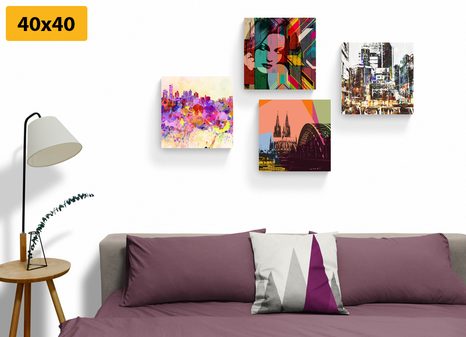 SET DI QUADRI – VITA ASTRATTA IN CITTÀ - COLLEZIONI DI QUADRI - STAMPE E QUADRI