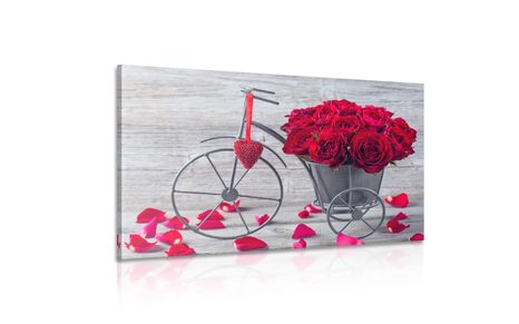 OBRAZ KOLO PLNÉ RŮŽÍ - OBRAZY KVĚTŮ - OBRAZY