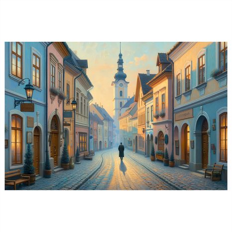 OBRAZ PROCHÁZKA HISTORICKÝM CENTREM - OBRAZY MĚSTA - OBRAZY