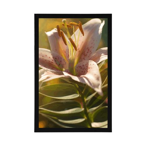 PLAKÁT NÁDHERNÝ KVĚT S RETRO NÁDECHEM - KVĚTINY - PLAKÁTY