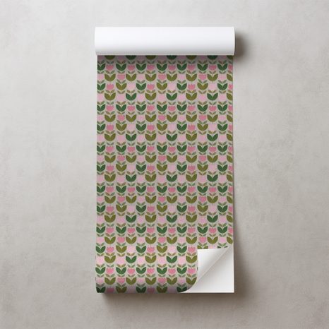 SAMOLEPÍCÍ TAPETA KVĚTINOVÉ VZORY VE VINTAGE STYLU - VZOROVANÉ TAPETY - TAPETY