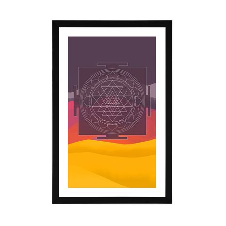 POSTER MIT PASSEPARTOUT EINZIGARTIGES MUSTER - MOTIVE AUS UNSERER WERKSTATT - POSTER