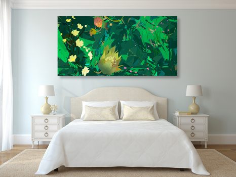 OBRAZ TAJEMSTVÍ DŽUNGLE - OBRAZY KVĚTŮ - OBRAZY