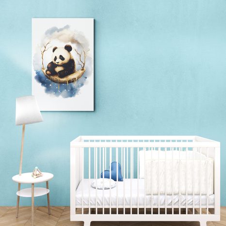 OBRAZ ZASNĚNÁ PANDA - ZASNĚNÁ ZVÍŘÁTKA - OBRAZY