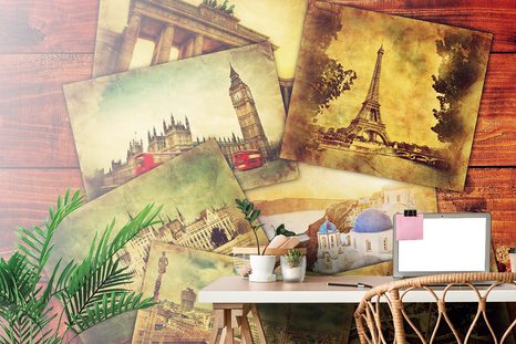 SAMOLEPÍCÍ TAPETA POHLEDNICE SVĚTOVÝCH METROPOLÍ - SAMOLEPÍCÍ TAPETY - TAPETY