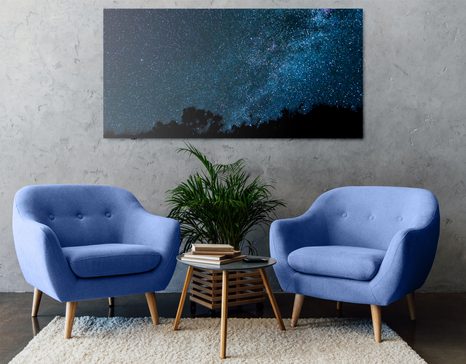 OBRAZ MLÉČNÁ DRÁHA MEZI HVĚZDAMI - OBRAZY VESMÍRU A HVĚZD - OBRAZY