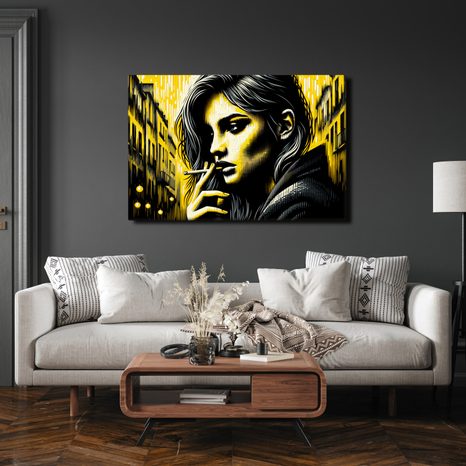 WANDBILD STADTPORTRÄT EINER FRAU - WANDBILDER FRAUEN - BILDER