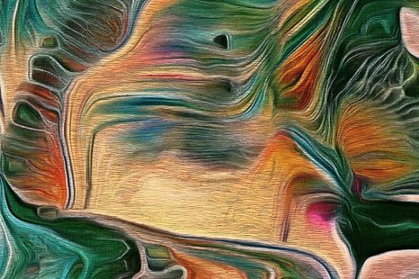 WANDBILD PSYCHEDELISCHE ABSTRAKTION - ABSTRAKTE BILDER - BILDER