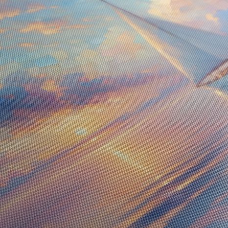 WANDBILD SEGELBOOT AUF RUHIGEM MEER - BILDER MEER UND STRAND - BILDER