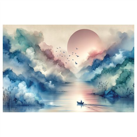 OBRAZ RANNÍ ODPLUTÍ - OBRAZY JEZERA - OBRAZY