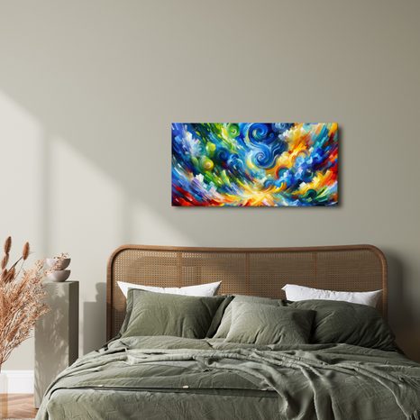 OBRAZ DYNAMICKÉ BAREVNÉ PROUDY - ABSTRAKTNÍ OBRAZY - OBRAZY