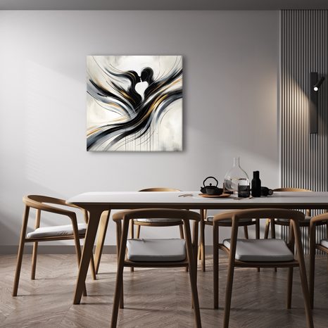 OBRAZ SILUETY V HARMONII - OBRAZY LÁSKA - OBRAZY