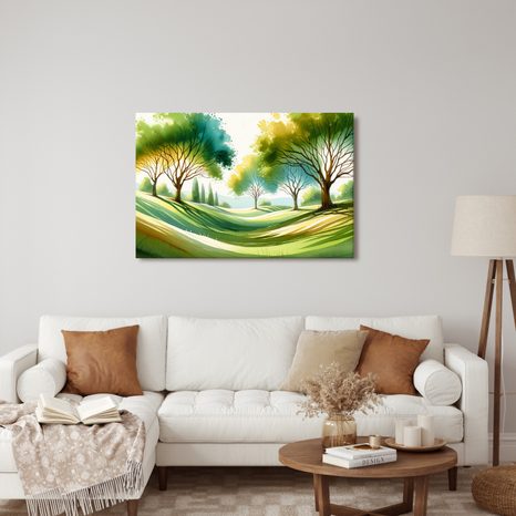 OBRAZ KRAJINA SE STROMY - OBRAZY STROMY ŽIVOTA - OBRAZY