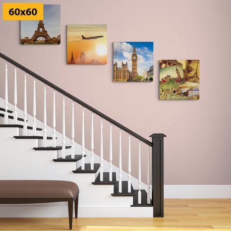 SET DI QUADRI – STORIA DI LUOGHI GRANDIOSI - COLLEZIONI DI QUADRI - STAMPE E QUADRI