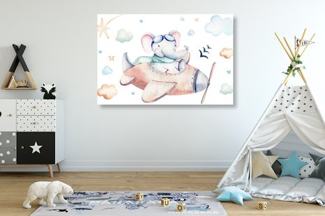 KÉP ELEFÁNT REPÜLŐBEN - KÉPEK GYEREKEKNEK - KÉPEK