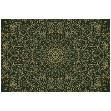 CARTA DA PARATI AUTOADESIVA – MANDALA DECORATIVA DETTAGLIATA IN VERDE - CARTA DA PARATI AUTOADESIVE - CARTA DA PARATI