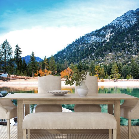 SAMOLEPÍCÍ FOTOTAPETA JEZERO V NÁDHERNÉ PŘÍRODĚ - SAMOLEPÍCÍ TAPETY - TAPETY