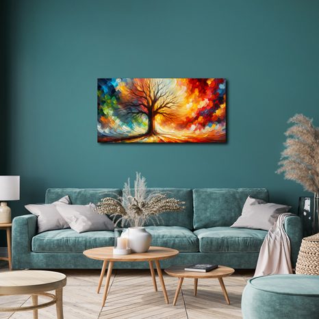 OBRAZ BAREVNÝ STROM ŽIVOTA SNŮ - OBRAZY STROMY ŽIVOTA - OBRAZY