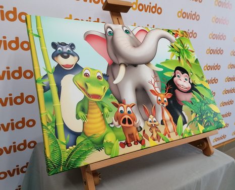 WANDBILD NIEDLICHE TIERE - BILDER FÜR KINDER - BILDER