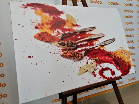 WANDBILD AROMATISCHE GEWÜRZMISCHUNG - BILDER VON ESSEN UND GETRÄNKEN - BILDER