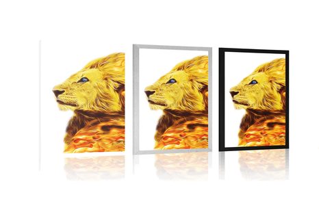 PLAGÁT OHNIVÝ LEV - ZVIERATÁ - PLAGÁTY