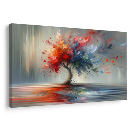 OBRAZ STROM ŽIVOTA V BAREVNÉM VÍRU - OBRAZY STROMY ŽIVOTA - OBRAZY