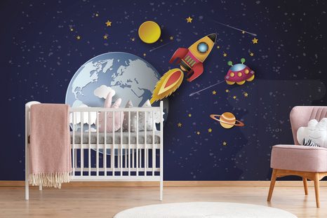 SAMOLEPÍCÍ TAPETA HURÁ DO VESMÍRU - SAMOLEPÍCÍ TAPETY - TAPETY