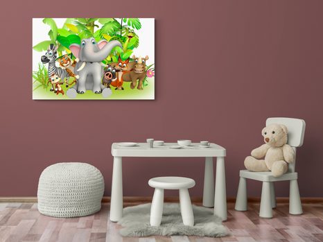 SLIKA ŽIVOTINJE IZ DŽUNGLE - DJEČJE SLIKE - SLIKE