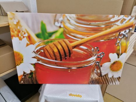 WANDBILD HONIGBECHER - BILDER VON ESSEN UND GETRÄNKEN - BILDER