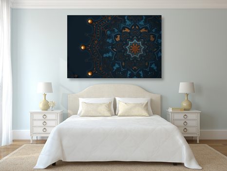 WANDBILD LUXURIÖSES MANDALA - BILDER MIT FENG SHUI-MOTIVEN - BILDER