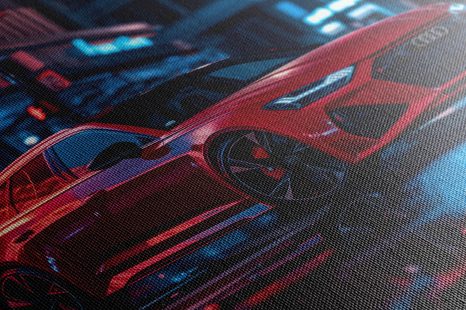 OBRAZ ČERVENÉ AUDI - RS6 LEGACY EDITION - DOVIDO CHALLENGE - OBRAZY