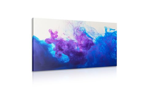 КАРТИНА НА ПЛАТНО – МАСТИЛО В СИНЬО-ЛИЛАВИ НЮАНСИ - АБСТРАКТНИ КАРТИНИ - КАРТИНИ
