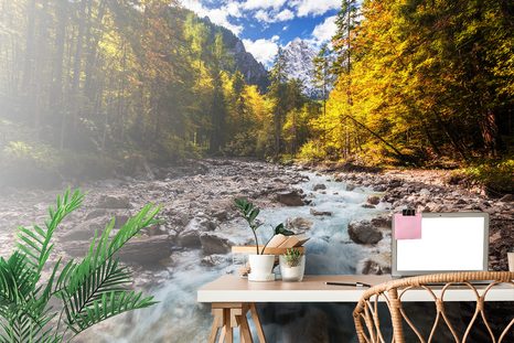 FOTOTAPETA MALEBNÁ HORSKÁ KRAJINA - TAPETY PŘÍRODA - TAPETY