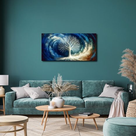 OBRAZ STROM ŽIVOTA V BOUŘLIVÉ KRAJINĚ - OBRAZY STROMY ŽIVOTA - OBRAZY