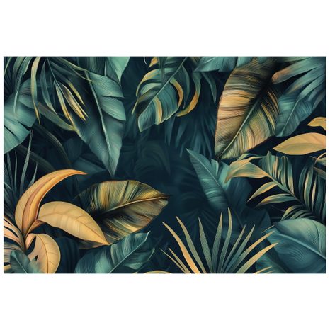 TAPET FRUNZE DE PALMIER ȘI BANANĂ - TAPETE FRUNZE - TAPETURI