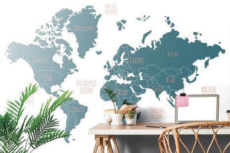 TAPETA MODERNÁ MAPA SVETA - TAPETY MAPY - TAPETY